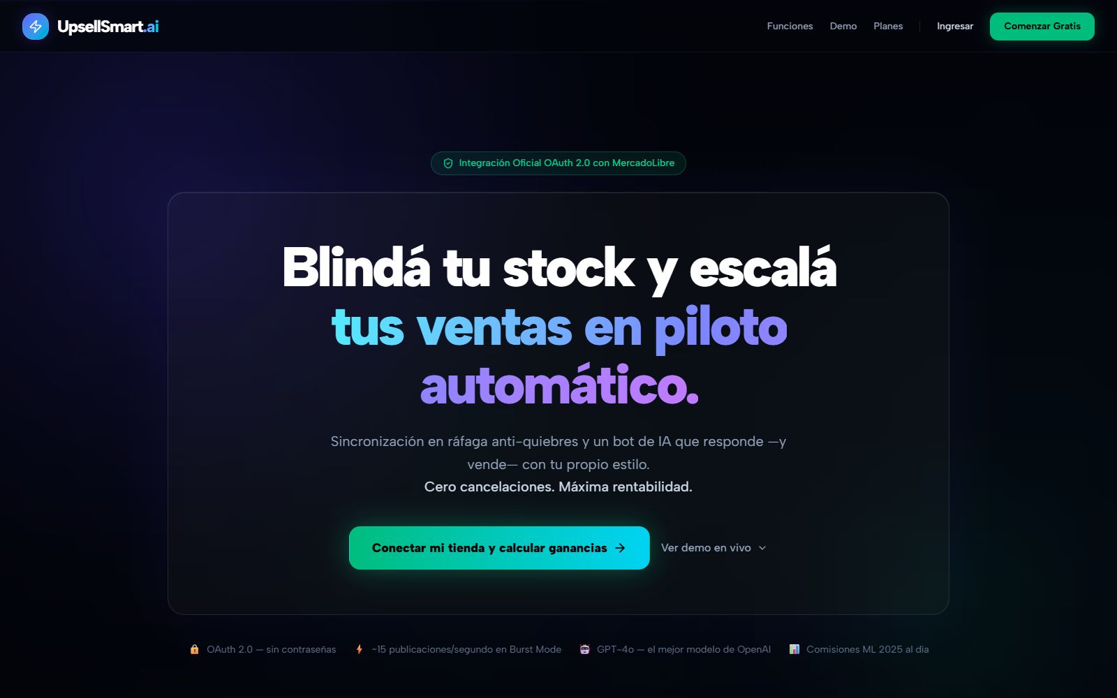 UpsellSmart.ai, captura 1